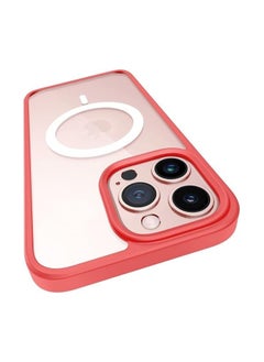 Magnetic Case, Compatible with MagSafe,Ultra Slim Hard PC with Soft TPU Edges Protective Case,for iPhone 11 Pro Max,6.7 Inch Case (Red)