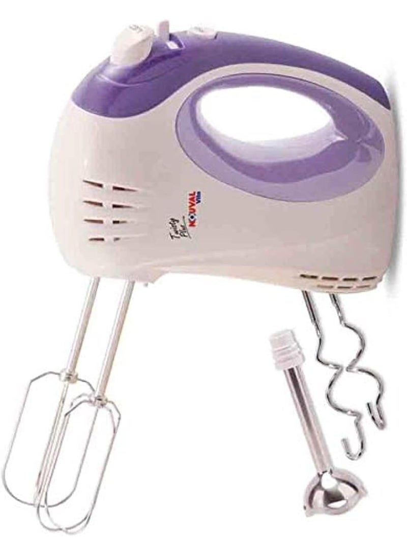 Nouval Twisty plus Hand Mixer - 300 Watt - White