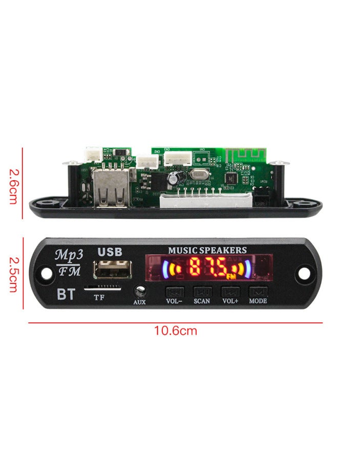 New 12v Bluetooth Lossless Mp3 Decoding Board Card Audio Decoder Accessory Bluetooth Module - Image 3