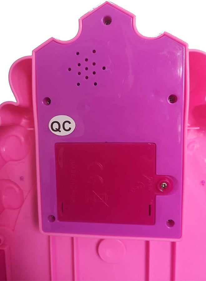 Bohui Pretend Crown Vanity Beauty Dresser Table Playset With Music And Light For Girls - Image 4