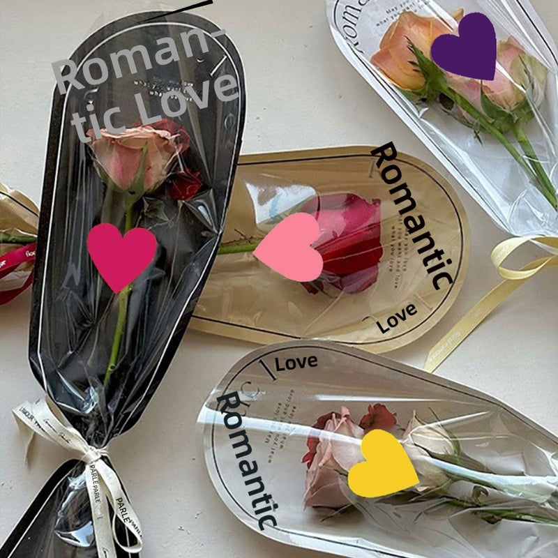 Hot-selling solid color love stickers 9 colors heart-shaped sealing stickers Hand-marked pvc  stickers - Image 3