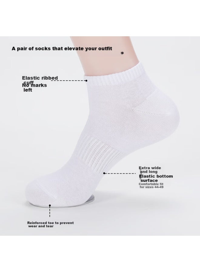 LANG SHA Langsha Men's Large Size Pure Cotton Socks, 7a Antibacterial And Odor-resistant Socks, Breathable And Sweat-absorbing For Spring And Summer - Image 2