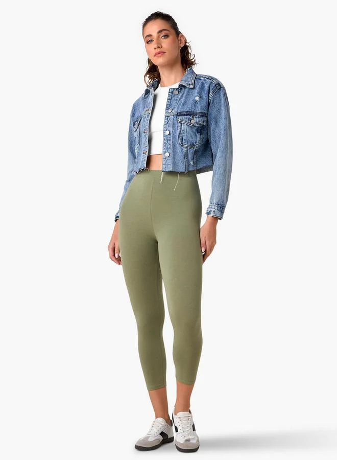 Splash FAV Skinny Fit Leggings with Elasticated Waistband