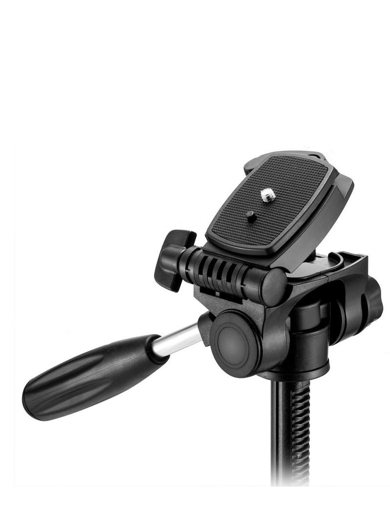 ZOMEI Compact Aluminium Professional Tripod Stand Portable Travel Digital Camera Canon Smartphone Telephone Photographic Floor Tripod 188cm/73.6in Tall Q188 (Red&Black） - Image 5