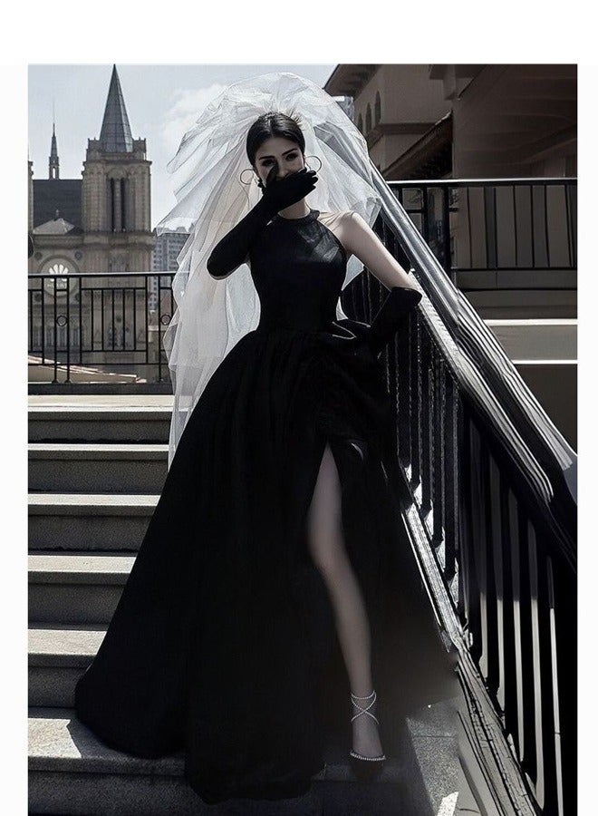 1 Pair Long Women’s Gloves Elbow Length Flapper Gloves Finger Opera Evening Party Gloves 20s Black Bridal Gloves Wedding Summer Drive Driving Gloves for Women Girls Ladies  - Image 3