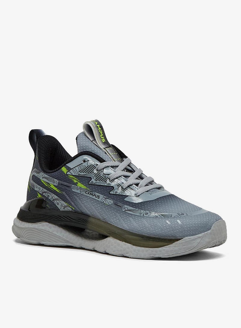 كامبس أحذية رياضية رمادية للأطفال بنعل منخفض - Image 2