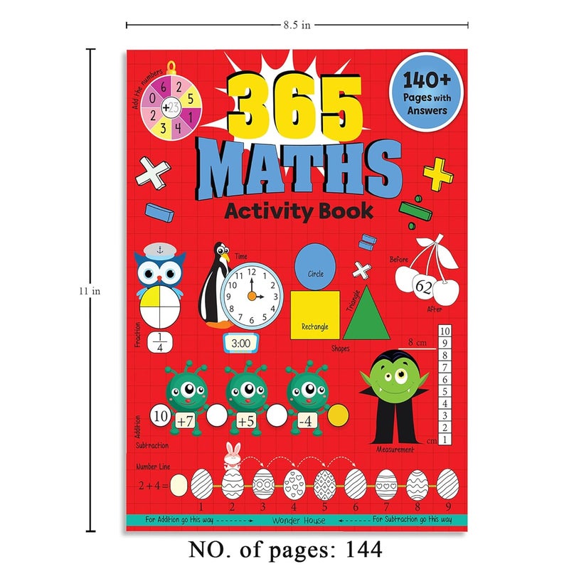 365 Maths Activity Book For Kids: Age 5+ - Image 3