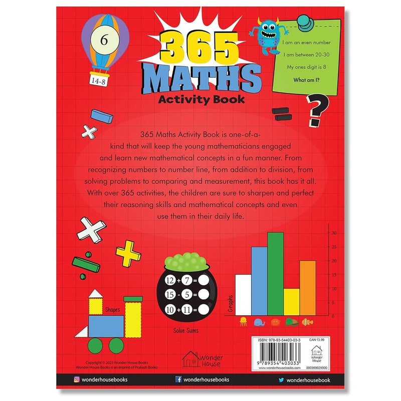 365 Maths Activity Book For Kids: Age 5+ - Image 2