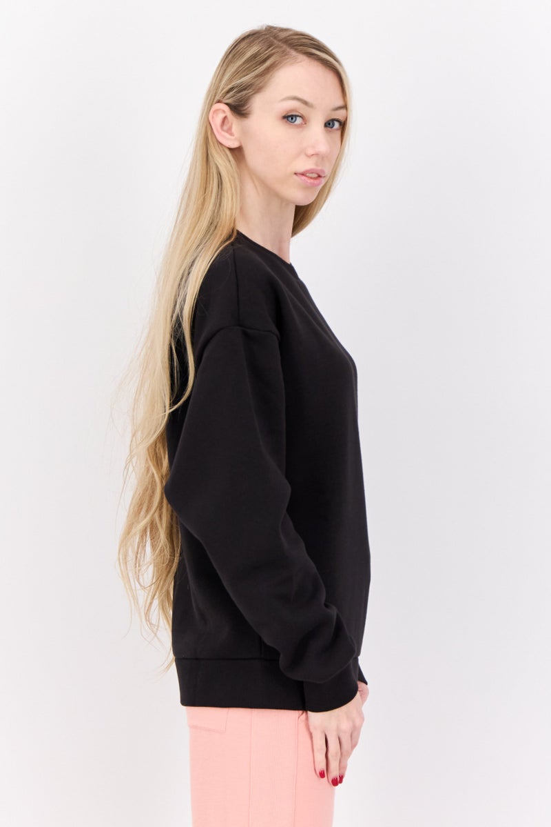 PUMA Women Sportswear Fit Long Sleeve Training Sweatshirt, Black  - Image 2
