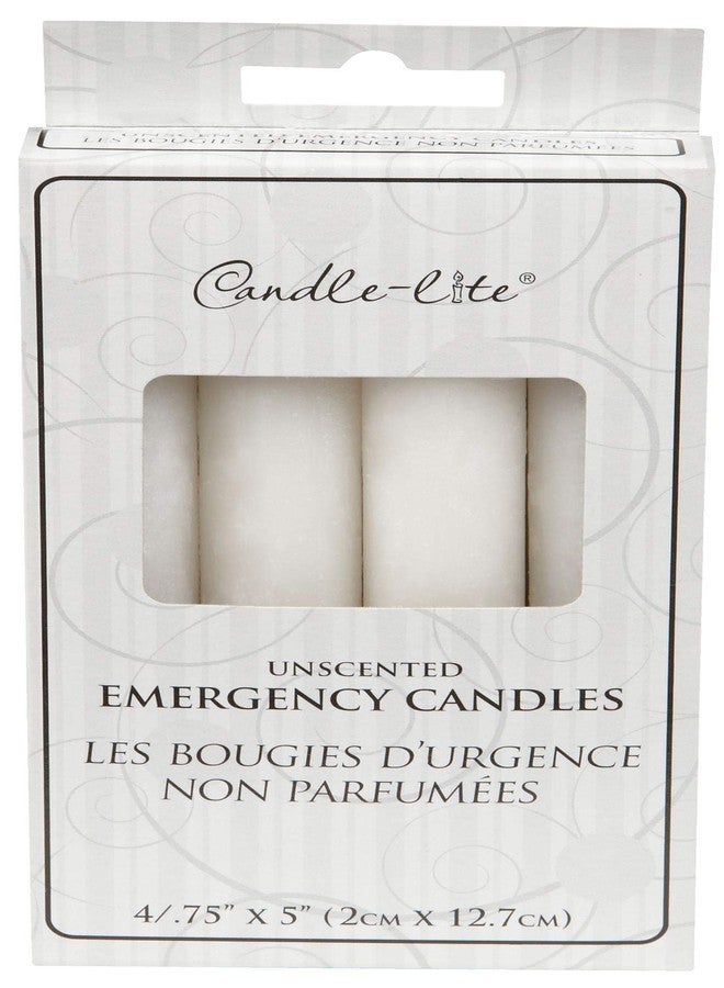 Candle-lite 3745595 Candles 5 Emergency White ONE 4-Pack