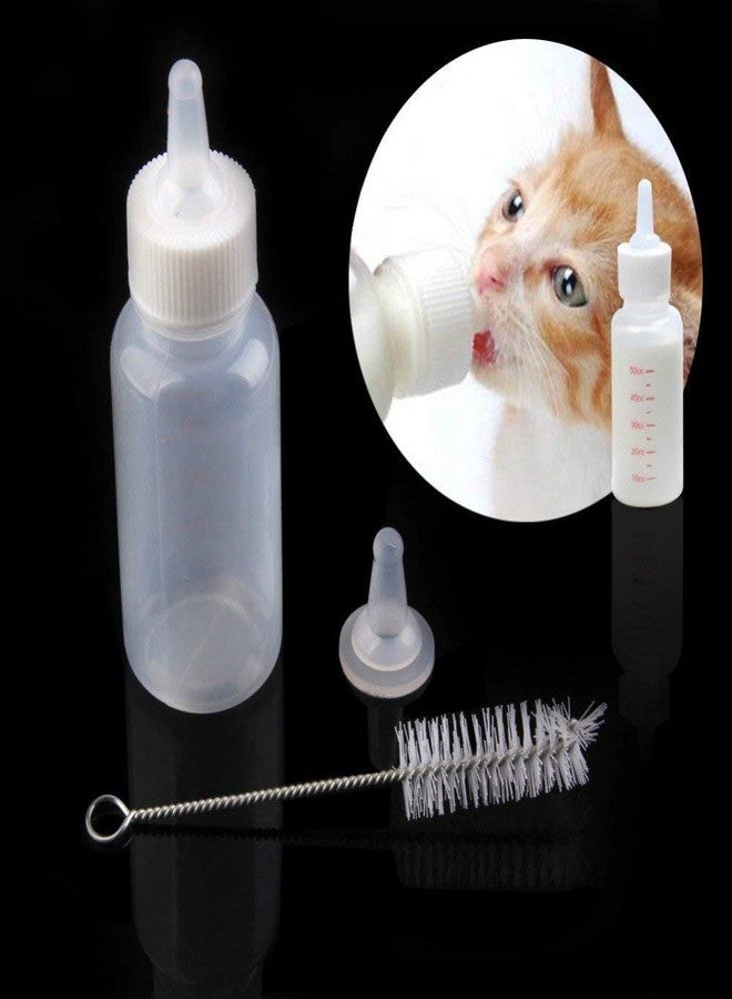 Pups&Pets 120 ML 40Z Puppy Nursing Bottle Kit, Dog Cat Puppy Milk Feeding Bottle with 2 Replacement Nipples Milk Feeder Nursing Care Set and 1 PCS Nipple Brush - Image 4