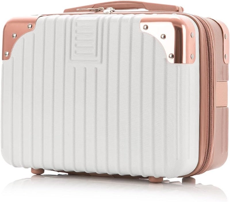 J - GO THE BUSINESS HUB Mini Suitcase Makeup Case Trunk Case Suitcase Small Handbag Carry Bag Carry Case Cosmetic Bag Womens Large Capacity Lightweight Carry Case Trunk Box Small Items Portable  - Image 3