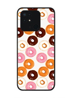 Rugged Black edge case for Redmi 10C 4G  Slim fit Soft Case Flexible Rubber Edges Anti Drop TPU Gel Thin Cover - Donut Drops