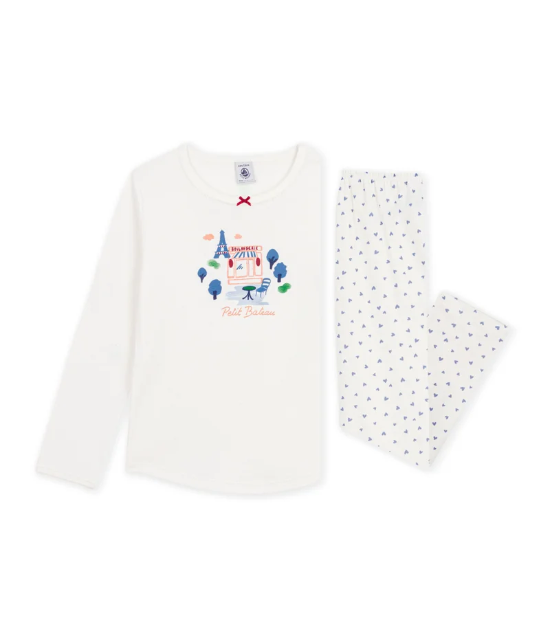 بيتي باتو Children's Paris Motif Cotton Pyjamas