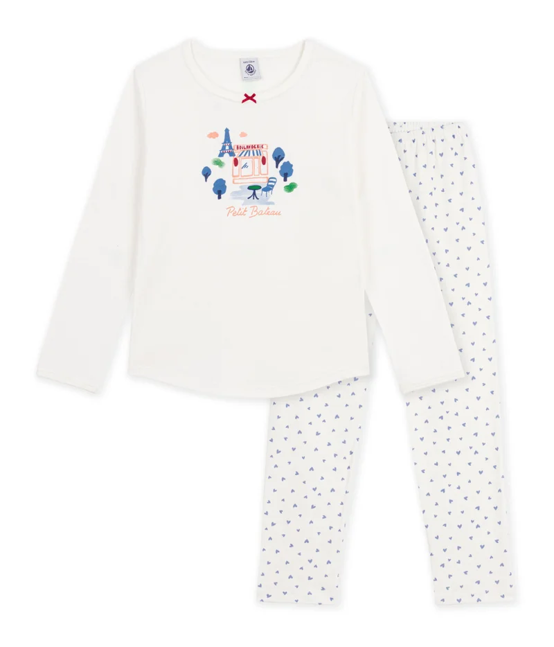 بيتي باتو Children's Paris Motif Cotton Pyjamas