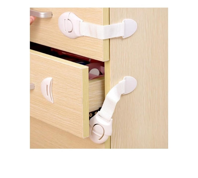 Child Safety Drawer Lock Cabinet Door Drawer Refrigerator Anti-Open Sliding Door Refrigerator Anti-Tamper Proof Child (2 Pieces) Multicolor - Image 1