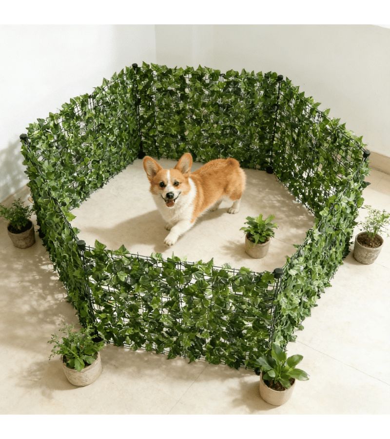 Artificial Ivy Privacy Screen 50x300cm Apple Leaf Green Plant Wall Panel for Outdoor Garden Home Interior Decoration Suitable for Wedding Christmas Aesthetic Spaces Spring - Image 3