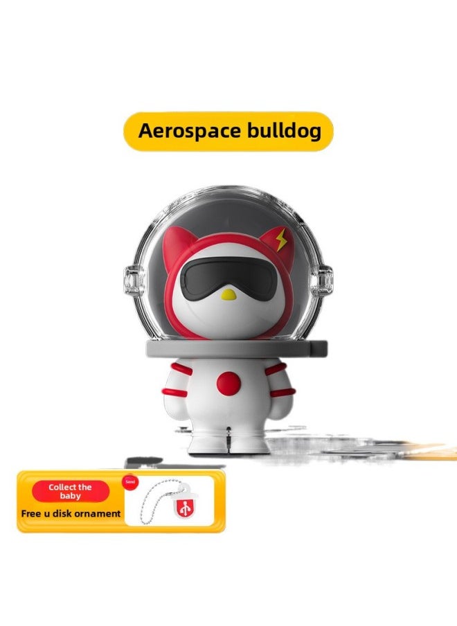 Student USB 128G Cute Mobile Phone Computer Dual-use 32g Lettering Class Office Usb Universal Large Capacity USB-Capacity:Aerospace Steamed Bun Rabbit + Ornament-Interface:32G【USB2.0】  - Image 5