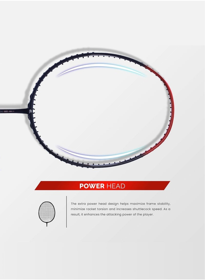 Apacs - Nano Fusion Speed 722 Unstrung Japanese Graphite Badminton Racket –  Even Balance (285±5mm), Medium Flex, 72-Hole Grommet System, Max Tension 30 lbs, G2 Grip - Image 1