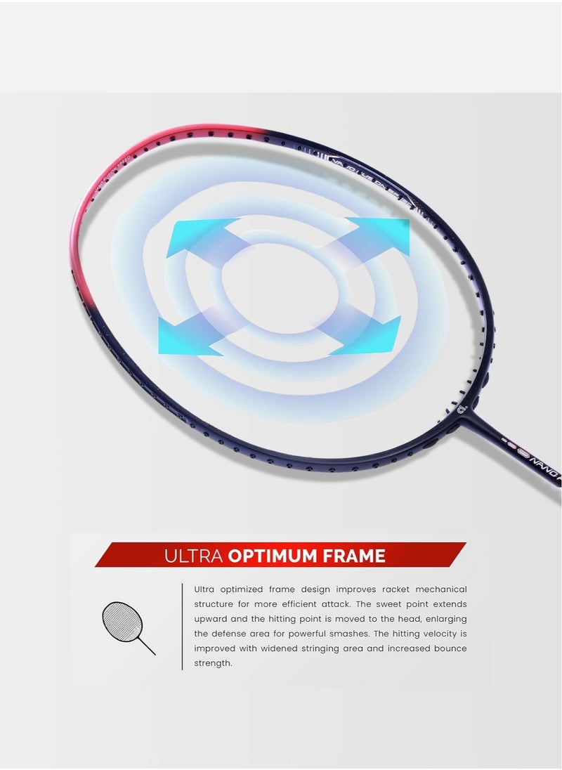 Apacs - Nano Fusion Speed 722 Unstrung Japanese Graphite Badminton Racket –  Even Balance (285±5mm), Medium Flex, 72-Hole Grommet System, Max Tension 30 lbs, G2 Grip - Image 1