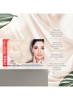 VLCC Pearl Facial Kit With Free Rose Water Toner - 300G + 100Ml | Luminous And Radiant Skin | At Home Facial With Pearl Extracts, Sandalwood, Turmeric & Aloe Vera | Tan Removal Facial Kit.  - Image 3