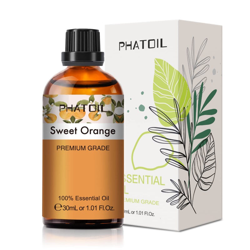 PHATOIL Sweet Orange Essential Oil, 3.38Fl.Oz PHATOIL Pure Essential Oil Singles for Aromatherapy Diffusers, Humidifiers, Great for DIY Candle and Soap Making, Gift for Friend - Image 1