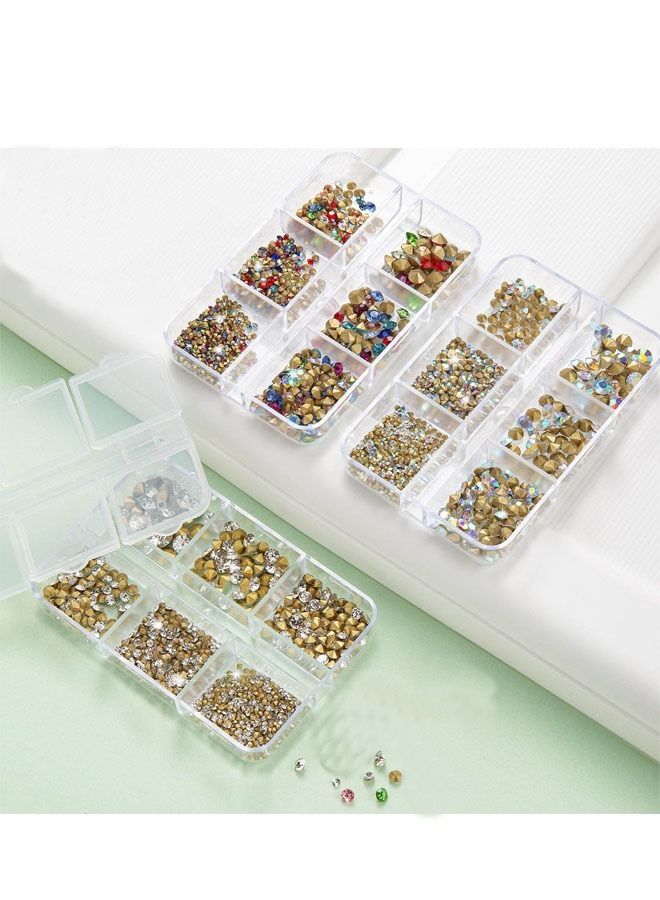 زي سي إم - هابي 18 شبكة مستديرة من حجر الراين لتزيين الأظافر - Image 1