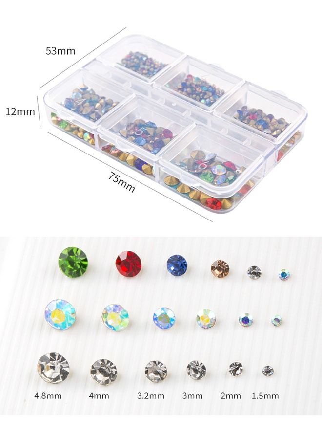 زي سي إم - هابي 18 شبكة مستديرة من حجر الراين لتزيين الأظافر - Image 4