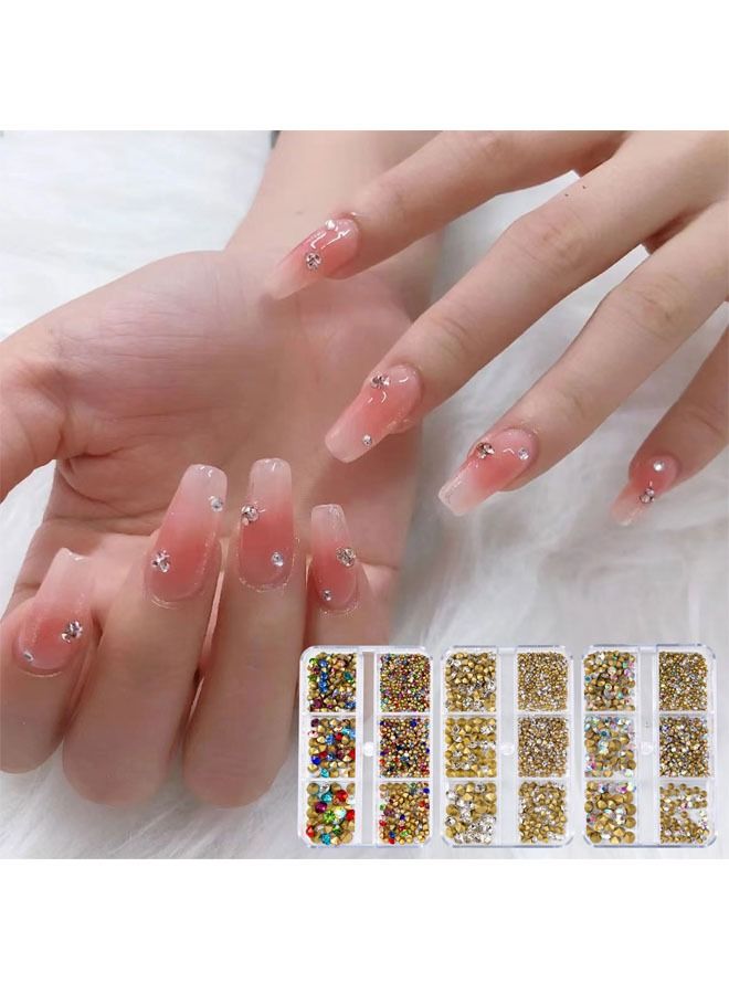 زي سي إم - هابي 18 شبكة مستديرة من حجر الراين لتزيين الأظافر - Image 2