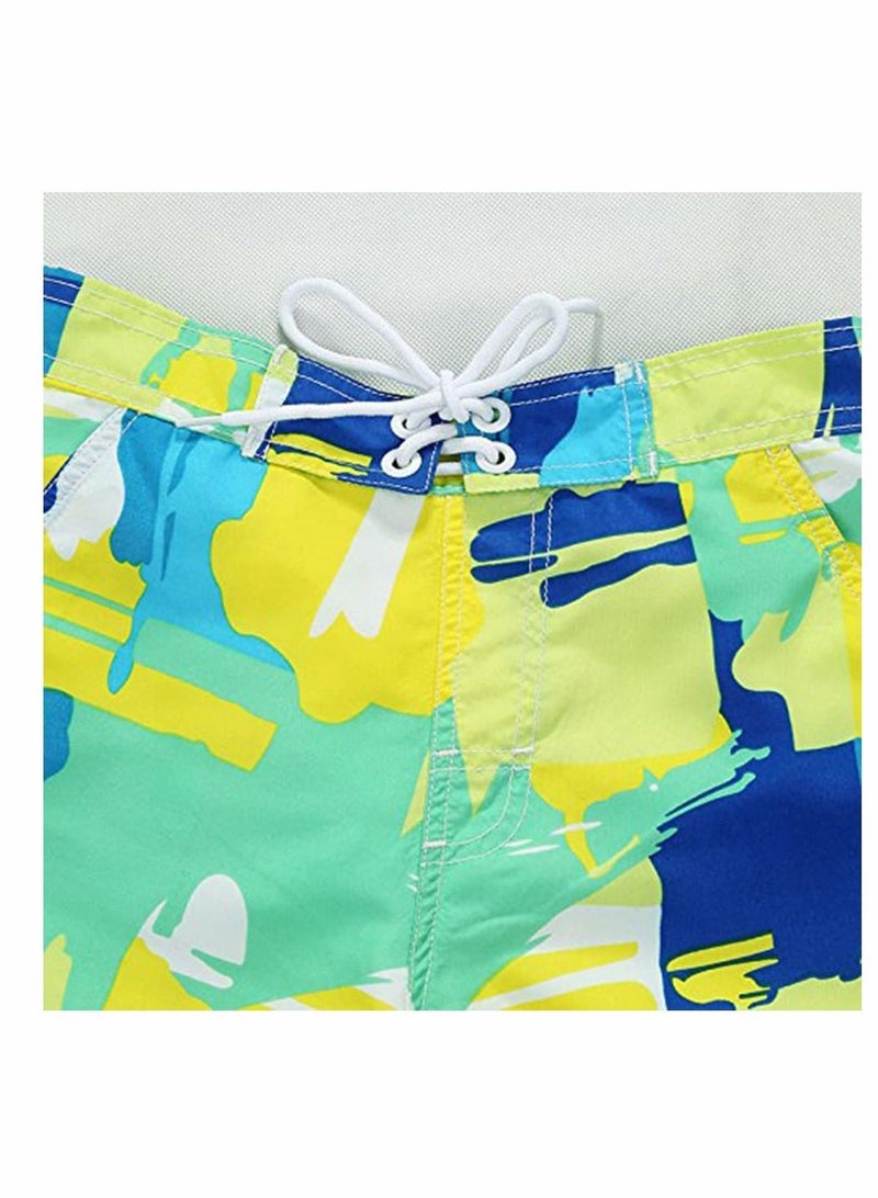 Y&D Boys Swim Trunks Camouflage Quick Dry Beach Shorts Board with Mesh Lining - Image 3