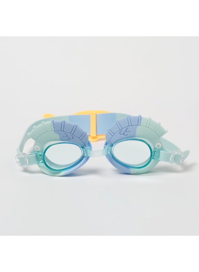 سني لايف نظارات سباحة للأطفال - سمكة فين زرقاء مائية | نظارات مسبح صيفية للأطفال | حزام قابل للتعديل، حماية من الأشعة فوق البنفسجية، مقاومة للضباب - مثالية للسباحة والشاطئ والمرح المائي - Image 2