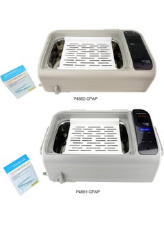 iSONIC iSonic Ultrasonic CPAP Deep Cleaner P4862-CPAP or P4861-CPAP (Large), 1.6Gal/6L, 110V for North America, with SS. Weight Bracket, Cleaning Tablet, Beige, 1.6 Gallon 