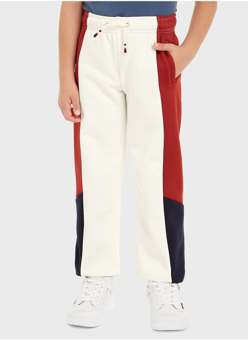 TOMMY HILFIGER COLORBLOCK FLEECE SWEATPANTS  - Image 1