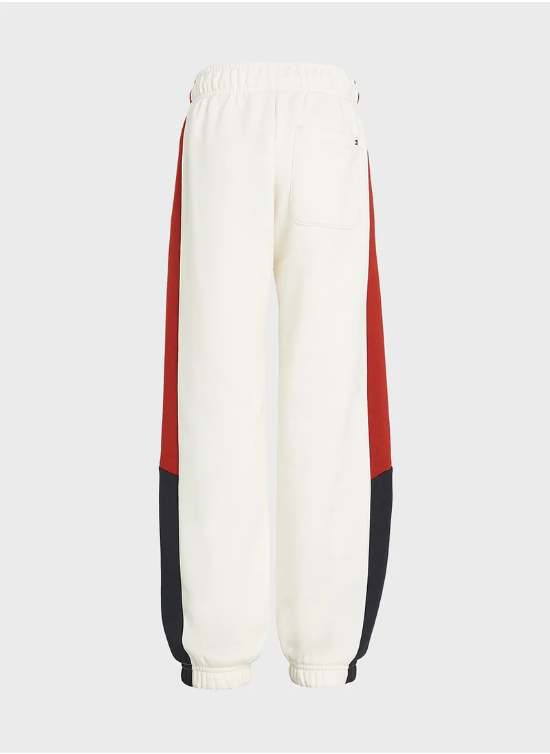 TOMMY HILFIGER COLORBLOCK FLEECE SWEATPANTS