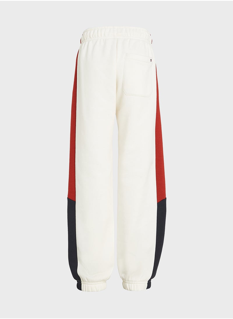 TOMMY HILFIGER COLORBLOCK FLEECE SWEATPANTS  - Image 5