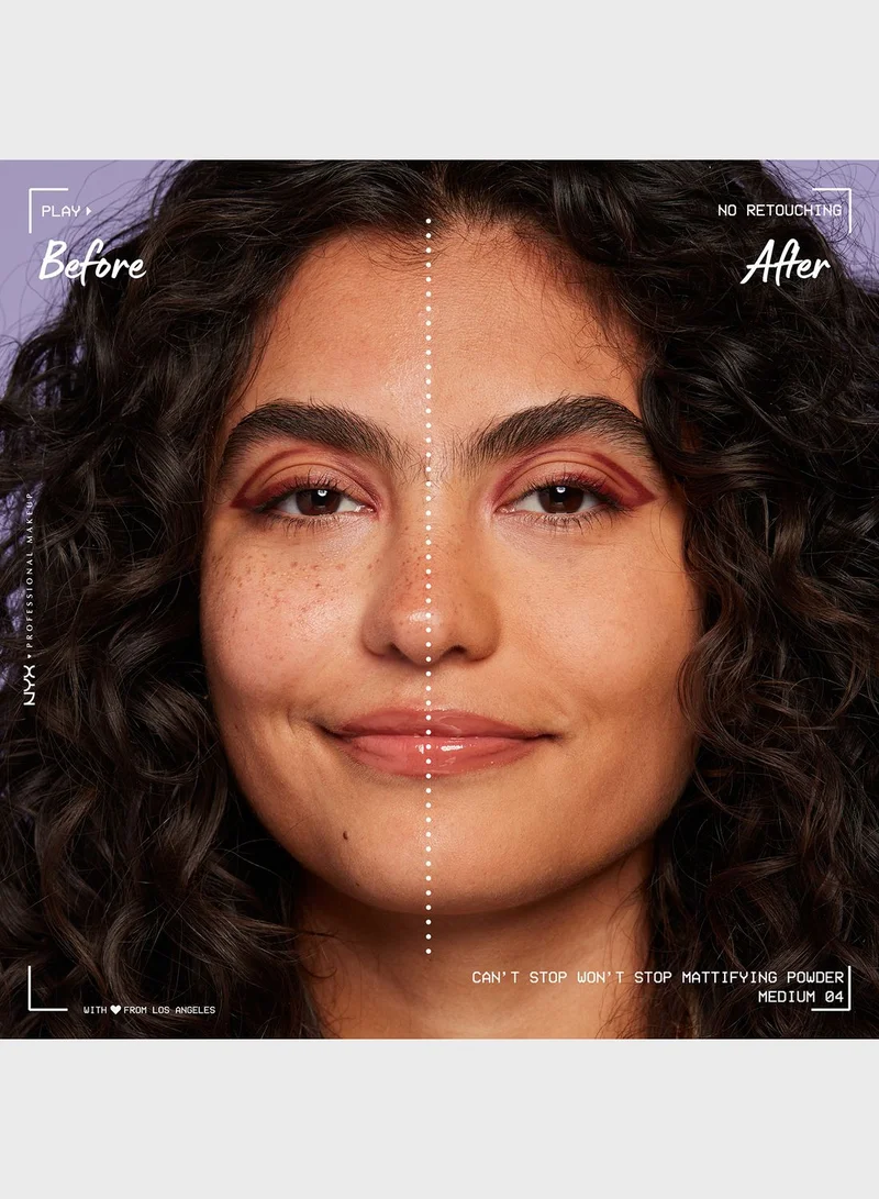 NYX PROFESSIONAL MAKEUP Can't Stop Won't Stop Mattifying Powder Medium