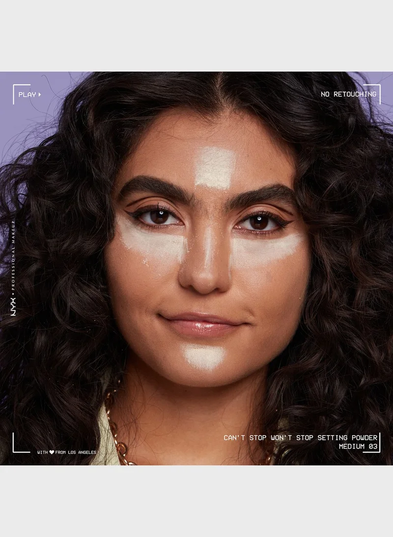 NYX PROFESSIONAL MAKEUP Can't Stop Won't Stop Mattifying Powder Medium