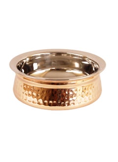 INDIAN ART VILLA Indian Art Villa Copper Serving Handi 500ml Copper  - Image 1