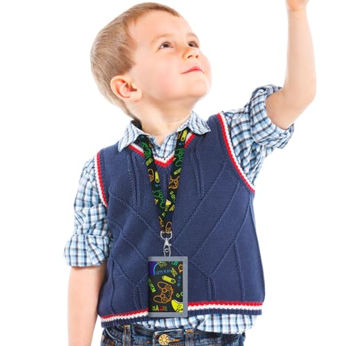 JONYEE Kids Wallet for Boys and Girls 4-16 with Lanyard and Key Chain Holder, Trifold Camo and Cute Wallets for Kids,with Coin and Card Pockets, Novelty Birthday Gifts for Childrens(Black Letters) - Image 5