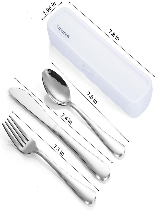 TININA Camping Flatware Set, Silver - Image 5
