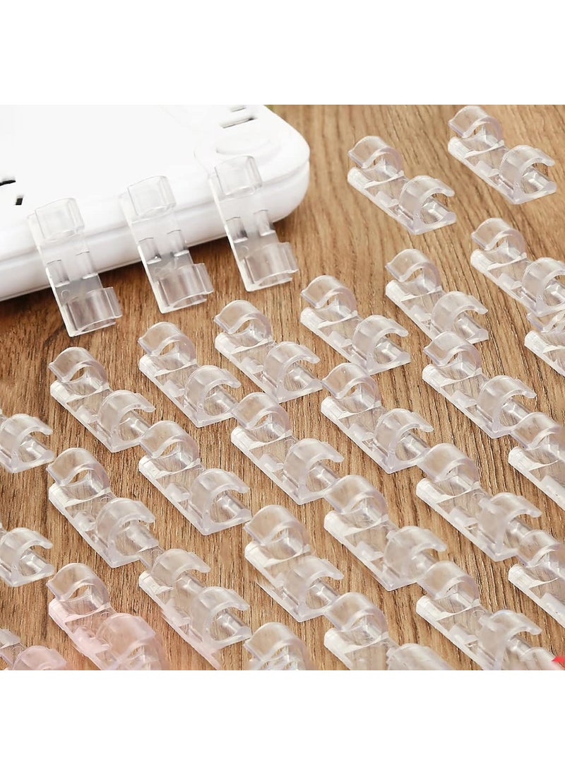 APURK APURK Cable Clip Organizer Cable Management Clip Cord Hook with Foam Strong SelfAdhesive HolderHooks Adjustable Clips for CarOfficeHomeLaptopComputerTVWallDesk Wire Pack of 20  - Image 1