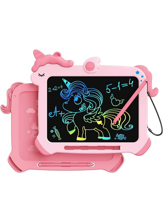 Kikapabi LCD Writing Tablet for Kids, Unicorn Colorful Screen Doodle Board, Electronic Drawing Pad, Educational Toy, Toddlers Travel Toy, Christmas Birthday Gift for 3 4 5 6 7 Year Old Girls Pink - Image 1