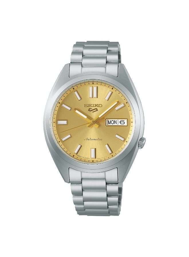 Seiko 5 Sports SNXS Automatic Men’s Watch SBSA295/SRPL59, 37.4 mm Gold Dial, Stainless Steel Case & Bracelet, 100 m WR - Image 3