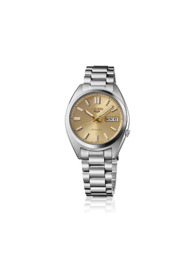 Seiko 5 Sports SNXS Automatic Men’s Watch SBSA295/SRPL59, 37.4 mm Gold Dial, Stainless Steel Case & Bracelet, 100 m WR - Image 2