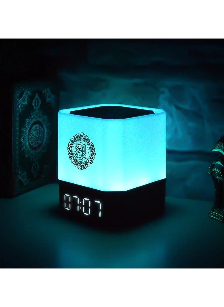 Touch Lamp Azan Clock Quran Cube Speaker QB303