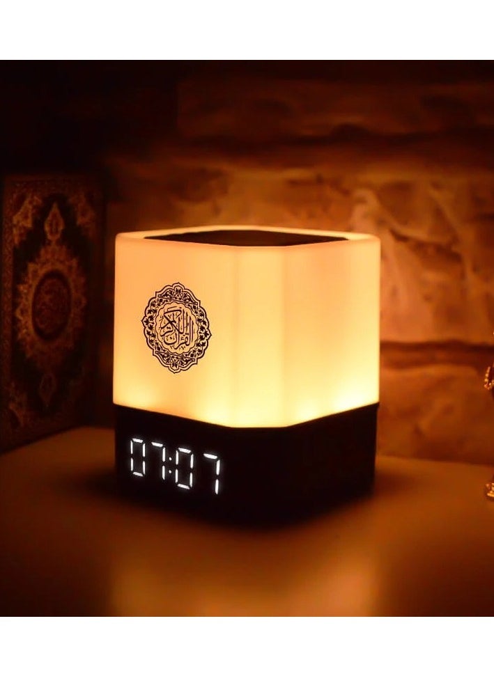 Touch Lamp Azan Clock Quran Cube Speaker QB303