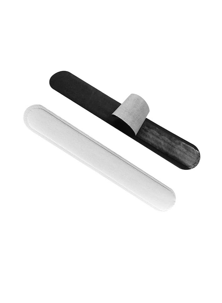Hat Sweat Liner for Cap Absorbent Sweat Shields Pad for Hats Strips 80 Pieces Black and White for Women Men - Image 4