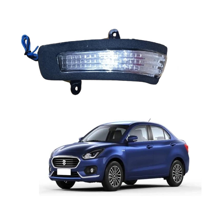 STYCARO ORVM Side View Mirror Indicator Light Lamp compatible with Mruti Suzuki Dzire 3RD, 4TH GEN 2017-2025 Year Model -Yellow with Scotch Lock (LEFT PASSENGER SIDE) - Image 1