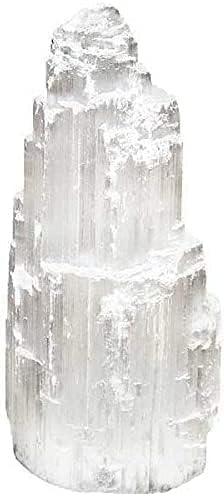 Pachamama Essentials Selenite Tower 4" Tall Skyscraper Healing Crystal Stone Reiki Meditation Energy Protection - Image 5