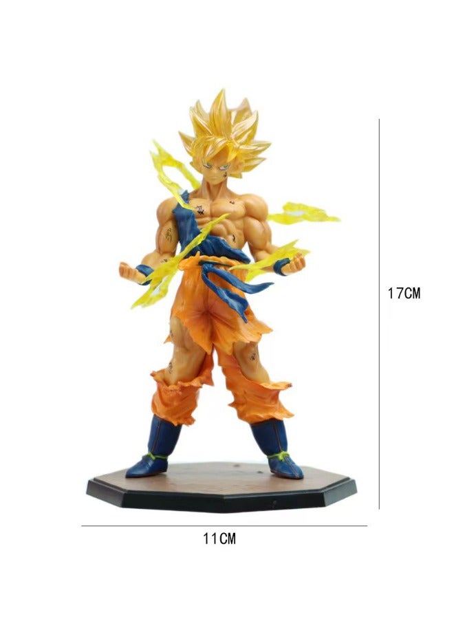 دراجون بول زد لعبة  - Dragon Stars Super Saiyan Goku ، زخرفة أنمي موديل ، تمثال مجسم سوبر قابل للجمع ، لعبة شخصية أنمي 17 سنتيمتر - Image 2